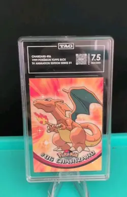 Topps Series Charizard #06 Graded Card 7.5 NM TAG FREE SHIPPING - Image 2