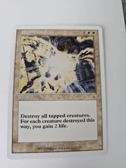 1x Righteous Fury MTG Starter Set Rare NM-SP Condition Magic The Gathering - Image 1