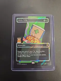 Ninja Pizza (Borderless) (Surge Foil) Commander: Teenage Mutant Ninja Turtles... - Image 1