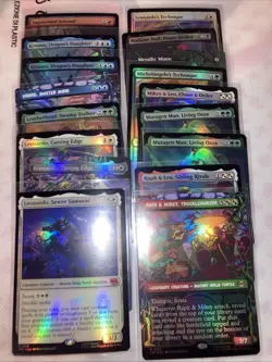magic the gathering TMNT Foi Rare & Mythic Lot (30+) - Image 1
