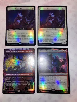 magic the gathering TMNT Foi Rare & Mythic Lot (30+) - Image 4