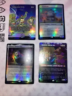 magic the gathering TMNT Foi Rare & Mythic Lot (30+) - Image 5
