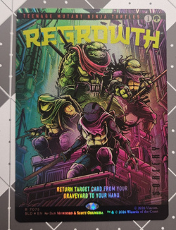 Regrowth (Foil) TMNT X Secret Lair Drop - MTG SLD 7075 - Image 3