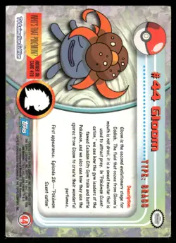 Pokemon Cards Gloom #44 Topps Trading Cards Series 1 MP *3 - Image 2