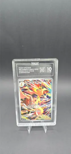 Ethan's Typhlosion 190/182 Destined Rivals IR TAG Graded 10 Gem Mint Pokemon - Image 1