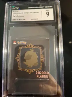 Psyduck-Pokemon Candy Stickers (2023) Korean Striking 24k Gold Plating - Image 1