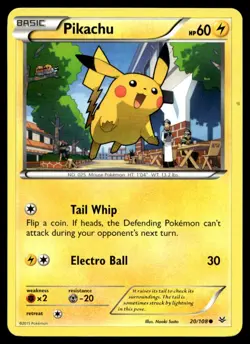 Pikachu XY - Roaring Skies 20/108 MP Pokemon TCG | Buy 10 Get 10 Free - Image 1