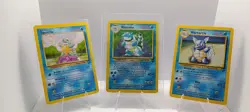 Pokemon Base Set 2 Squirtle Wartortle Blastoise Lot Wizards TCG 2000 English - Image 1
