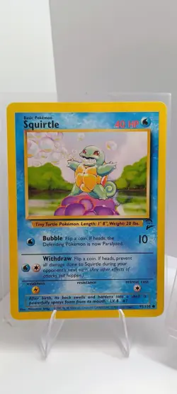 Pokemon Base Set 2 Squirtle Wartortle Blastoise Lot Wizards TCG 2000 English - Image 2