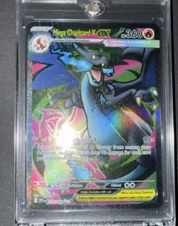 Mega Charizard x Ex 109/094 English Pokemon TCG Full Art Secret Rare NM - Image 1