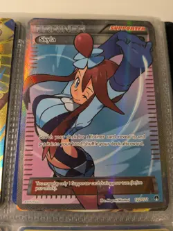 Pokemon Skyla Ultra Rare Full Art Trainer Holo 122/122 Breakpoint English - Image 1
