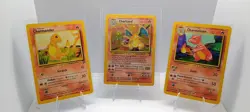 Pokemon TCG Base Set 2 Charmander Charmeleon Charizard Lot Wizards Holo Regular - Image 1