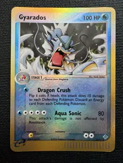 2003 Pokemon EX Dragon Gyarados 32/97 Reverse Holo Rare Vintage - Image 1