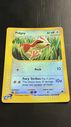 Pidgey 123/165 NM Expedition Base Set Reverse Holo Pokemon TCG - Image 1