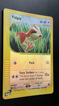 Pidgey 123/165 NM Expedition Base Set Reverse Holo Pokemon TCG - Image 2