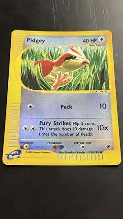 Pidgey 123/165 NM Expedition Base Set Reverse Holo Pokemon TCG - Image 3