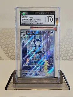 Poliwhirl Scarlet & Violet 151 Pokemon TCG 176/165 CGC GEM MINT 10 📈 - Image 1