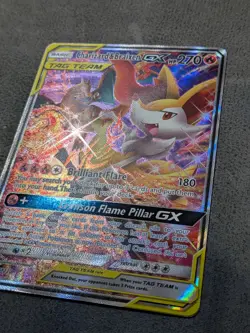 Pokemon TCG Charizard & Braixen GX Black Star Promo SM230 Holo - Image 2