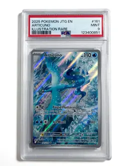 Pokemon TCG PSA 9 Articuno 161/159 Journey Together Full Art Illustration Rare - Image 3