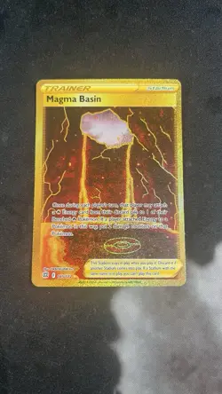 Pokemon TCG Magma Basin Sword & Shield: Brilliant Stars 185/172 Holo Secret Rare - Image 1