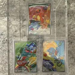 Charmander Bulbasaur Squirtle Pokemon TCG First Partner Illustration Collection - Image 1