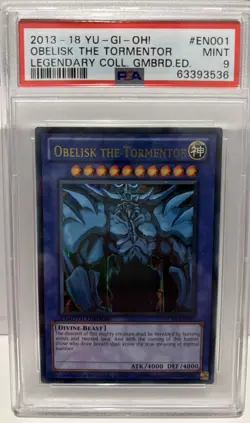 Yu-Gi-Oh! Obelisk The Tormentor LC01-EN001 Limited Edition PSA 9 - Image 1