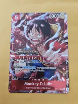 Monkey D. Luffy Winner Anniversary Promo Alt Art ST01-012 One Piece TCG - Image 1