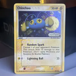 Pokemon Card - Chinchou Legend Maker 50/92 Reverse Holo Stamped - Image 1