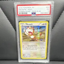Pokemon Meowth 53/83 Generations Toys R Us Promo Holo PSA 5 2016 Card - Image 1