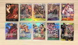 One Piece TCG Card Lot of 10 (SR/DON/SEC) FRESHLY PULLED - Image 1