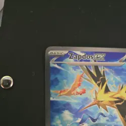 Pokemon TCG Zapdos EX Card 202/165 Scarlet Violet-151 Sir English 2023 NM - Image 3