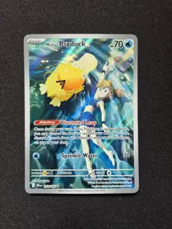 Misty's Psyduck 193/182 Destined Rivals Set Illustration Rare Pokemon Card NM - Image 1