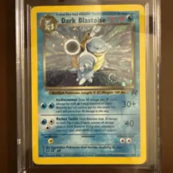 2000 Dark Blastoise Team Rocket Holo Pokemon Card 3/82 CGC 8.5 NM/Mint Swirl 🌀 - Image 4