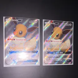 Pokemon Eevee GX SM242 Promo Holo 4 Card Lot Nintendo Collectible - Image 1