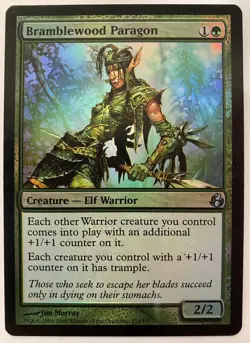 Bramblewood Paragon x1 MTG Magic the Gathering Morningtide Elf LP-MP foil - Image 1