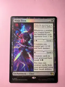 Ninja Teen Teenage Mutant Ninja Turtles Foil MTG TMT R 0067 - Image 1