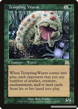 Tempting Wurm [ONS - 291] - LP [Normal] TCG MTG - Image 1