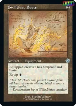Swiftfoot Boots (Schematic) [BRR - 121] - LP [Foil] TCG MTG - Image 1