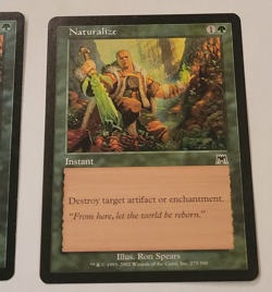Magic The Gathering - Naturalize x2 (Common) Onslaught set 2002 LP 275/350 - Image 2