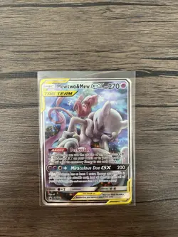 Mewtwo & Mew GX Tag Team SM191 - Pokemon Sun & Moon Black Star Promo Card. #B - Image 1
