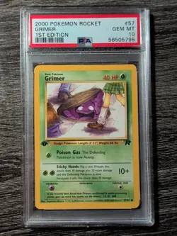 2000 Pokemon Rocket Grimer 1st PSA 10 - Image 1