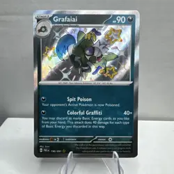 Grafaiai #190/091 Pokemon TCG SV: Paldean Fates Baby Shiny Rare NEAR MINT NM - Image 2