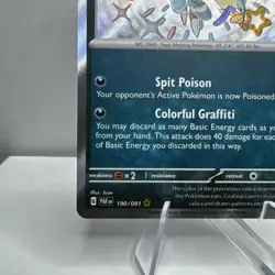 Grafaiai #190/091 Pokemon TCG SV: Paldean Fates Baby Shiny Rare NEAR MINT NM - Image 5