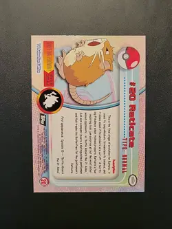 MP! Raticate #20 HOLO FOIL TARGETS Topps Pokemon Black Label - Image 2