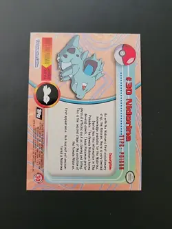 VLP! Nidorina #30 HOLO Foil TARGETS Topps Pokemon Black Label - Image 2