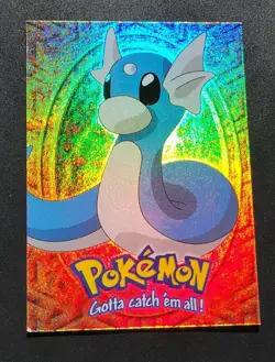 DMG! Topps Pokemon Dratini E10 of 12 Rainbow Foil Mewtwo Strikes Back Movie Ed - Image 1