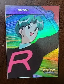 VLP! 2000 Topps Pokemon Series 2 #HV10 Butch Rainbow Foil TV AnimationEdition - Image 1