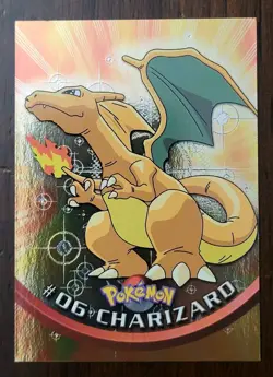 LP! TARGETS - Black Label Charizard #06 Embossed Holo Foil Topps Pokemon Series1 - Image 1