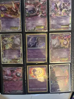 Pokemon TCG Mewtwo and Mew Collection Lot of 9 All Mint Condition No Duplicates - Image 2