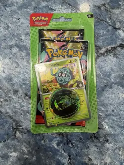 Pokemon Mega Evolution–Ascended Heroes Promo Booster 2 Pack Erika's Tangela Coin - Image 1
